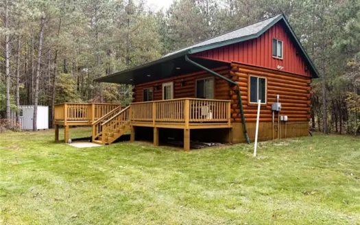 Log Cabin For Sale on 10 Wooded Acres in Willow River, Minnesota