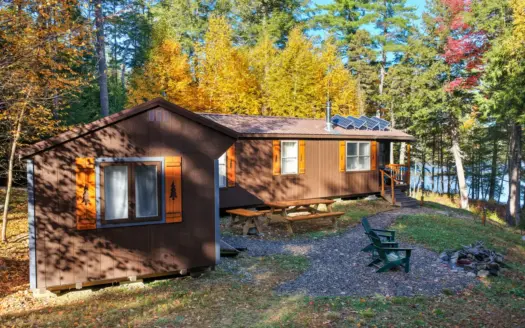 Private Duck Lake Cabin on 6.4 Acres in Lakeville, Maine