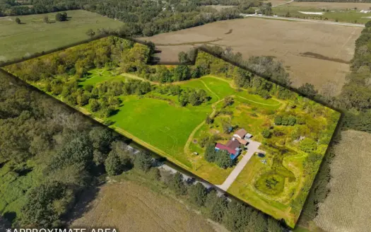20-Acre Country Home for Sale Near Cameron, MO with Two Creeks