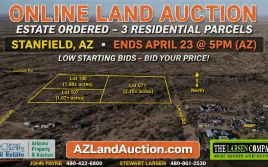 3 Homesites Arizona Heartland Estates, Casa Grande-Stanfield, AZ