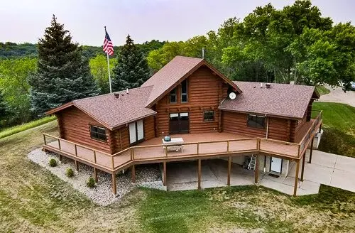 South Dakota Custom Log Home for Sale