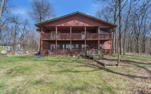 Country Home with Lake Frontage in Delton for Sale!