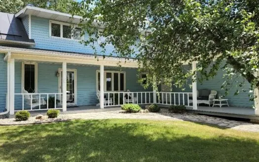 Home for Sale on the Waupaca River in Waupaca, Wi