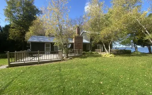 Private Lakefront Getaway, with 6 bedrooms, 2 baths on .85 acres.