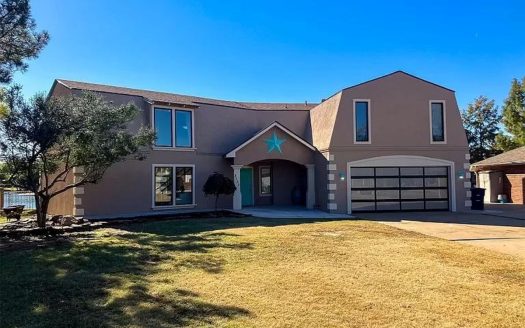 Enid Oklahoma waterfront real estate listing photo 1