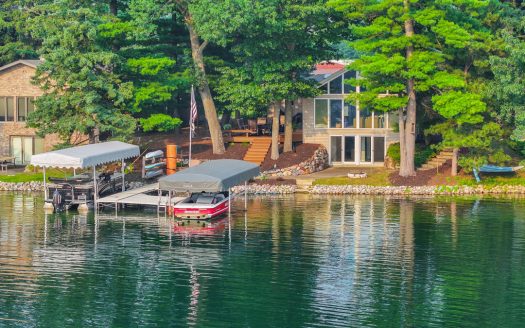 Waupaca Wisconsin waterfront real estate listing photo 1