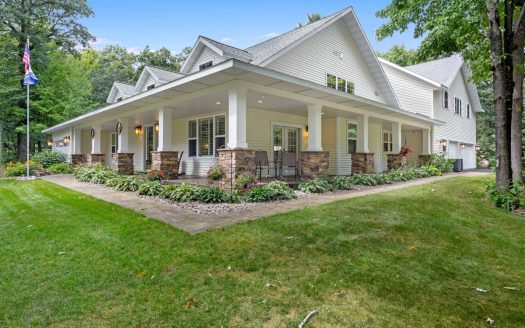 Custom Home with Lake Emily Access in Amherst Junction, WI