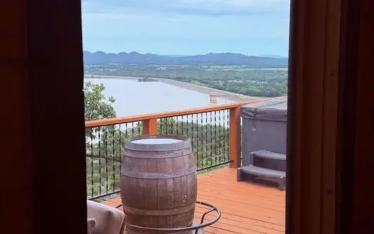 Mountain  Water Views Log Cabin for Sale Sardis Lake Clayton, OK