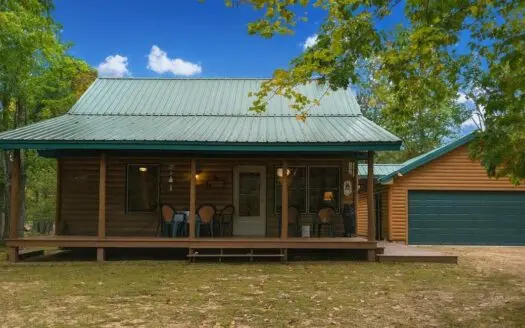 Half-Log Cabin with Loft on Canada Creek Ranch, Atlanta MI