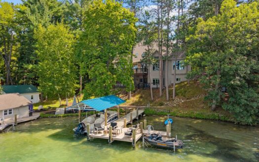 Waupaca Wisconsin waterfront real estate listing photo 1