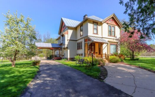 Waupaca Wisconsin riverfront real estate listing photo 1