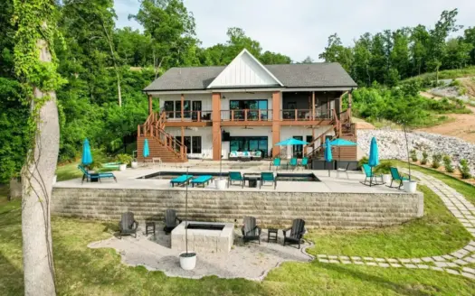 Pickwick Lake Luxury with Pool, Dock & Sunset Views
