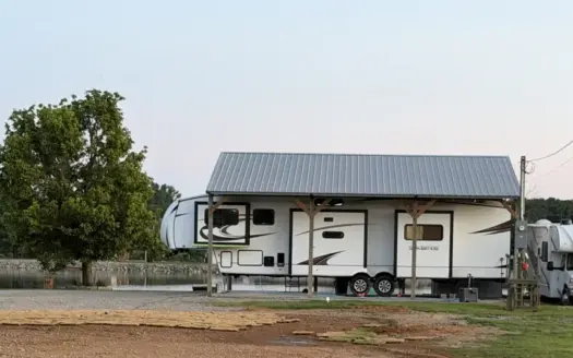 Lakefront Rv Lot For Sale In Tn With Rv Cover And Camper Pad