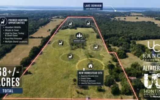 68± Acres Near Lake Bonham | Bonham, Texas