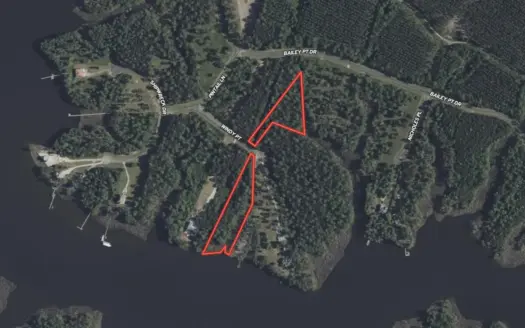 Waterfront & Interior Parcel in Bailey Pointe – 4 Acres